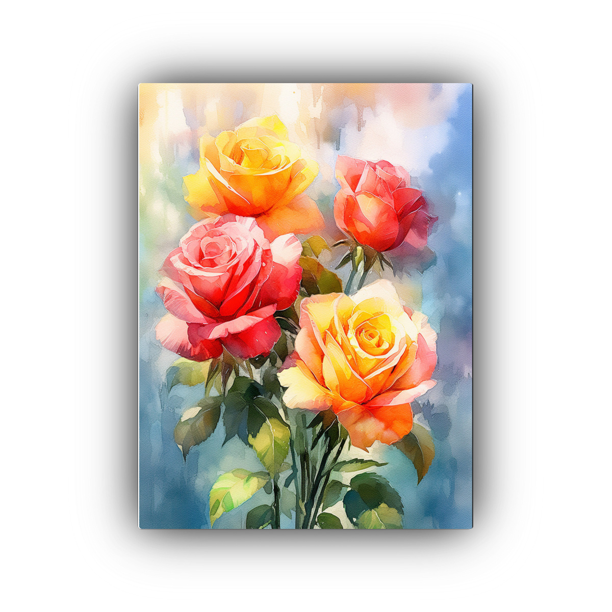 PINTURA AL AGUA DE IMPRESIONISMO DECORATIVA Y 80X120 CM - 1