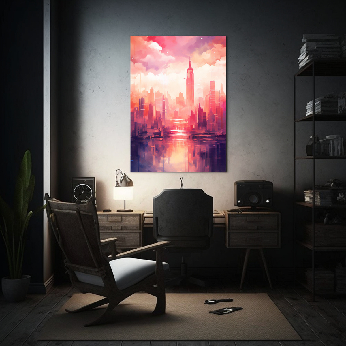 PINTURA DECORATIVA INTENSA Y RESISTENTE CON 60X90 CM - 2