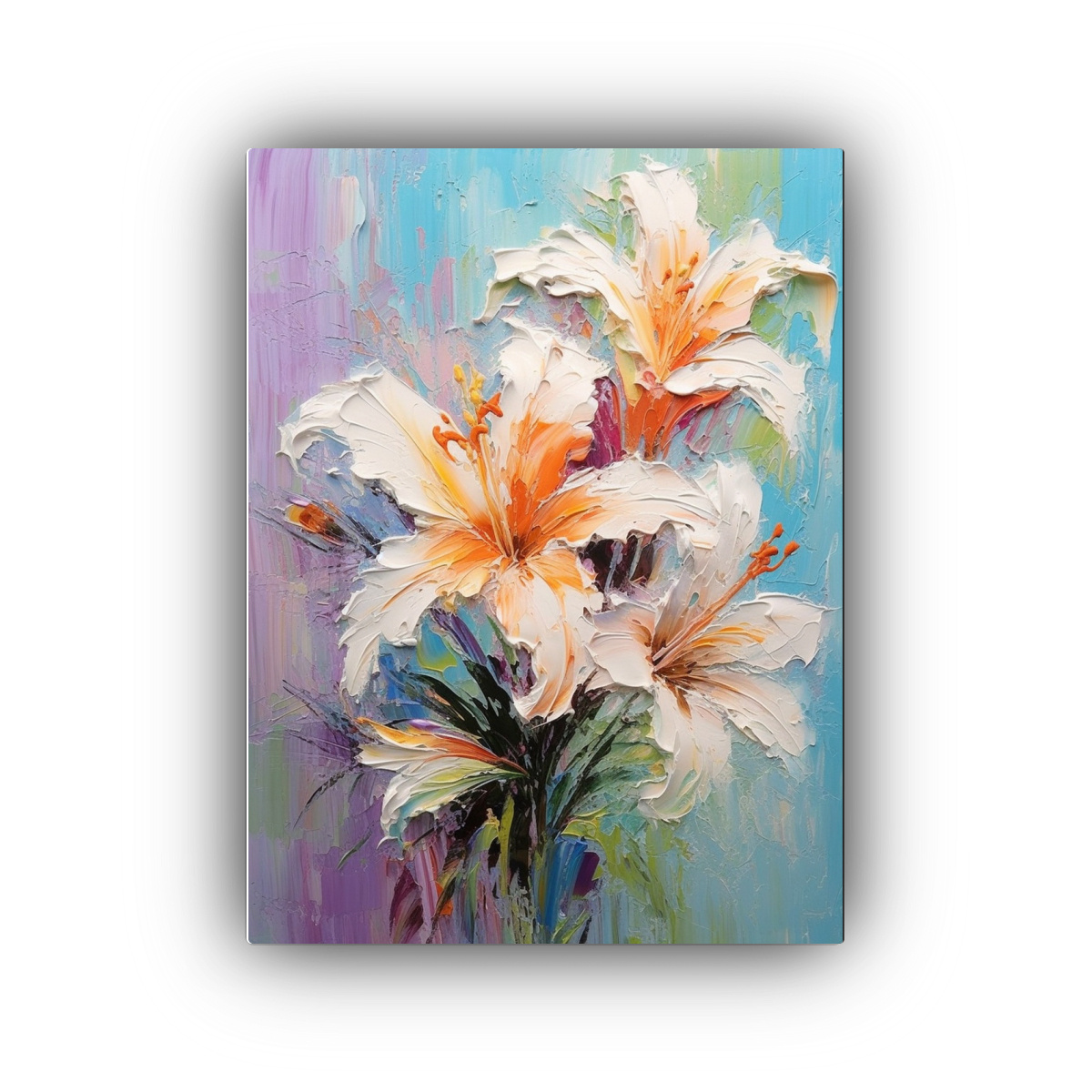 ARTE DE PARED MAGICIAN LILY: PINTURA ABSTRACTA 30X45 CM - 1