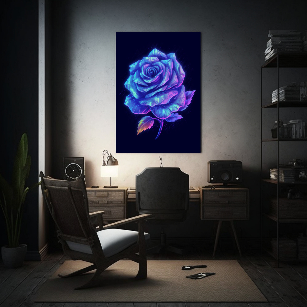 PINTURA DECORATIVA ESTILO PÍXEL DE OCHO BITS, 30X40 CM - 2