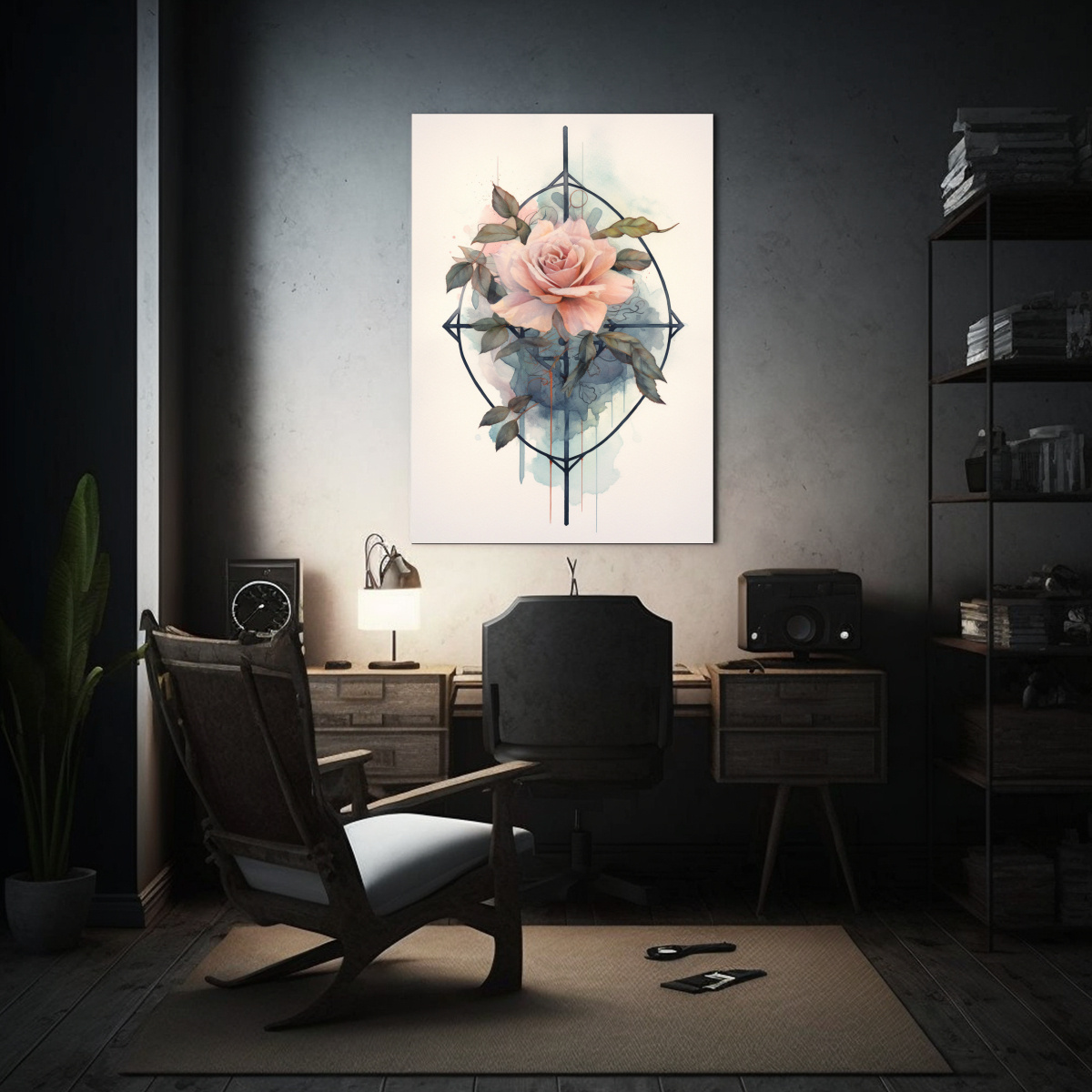 PINTURA MINIMALISTA PARA COMEDOR CON ESTILO 60X90 CM - 2