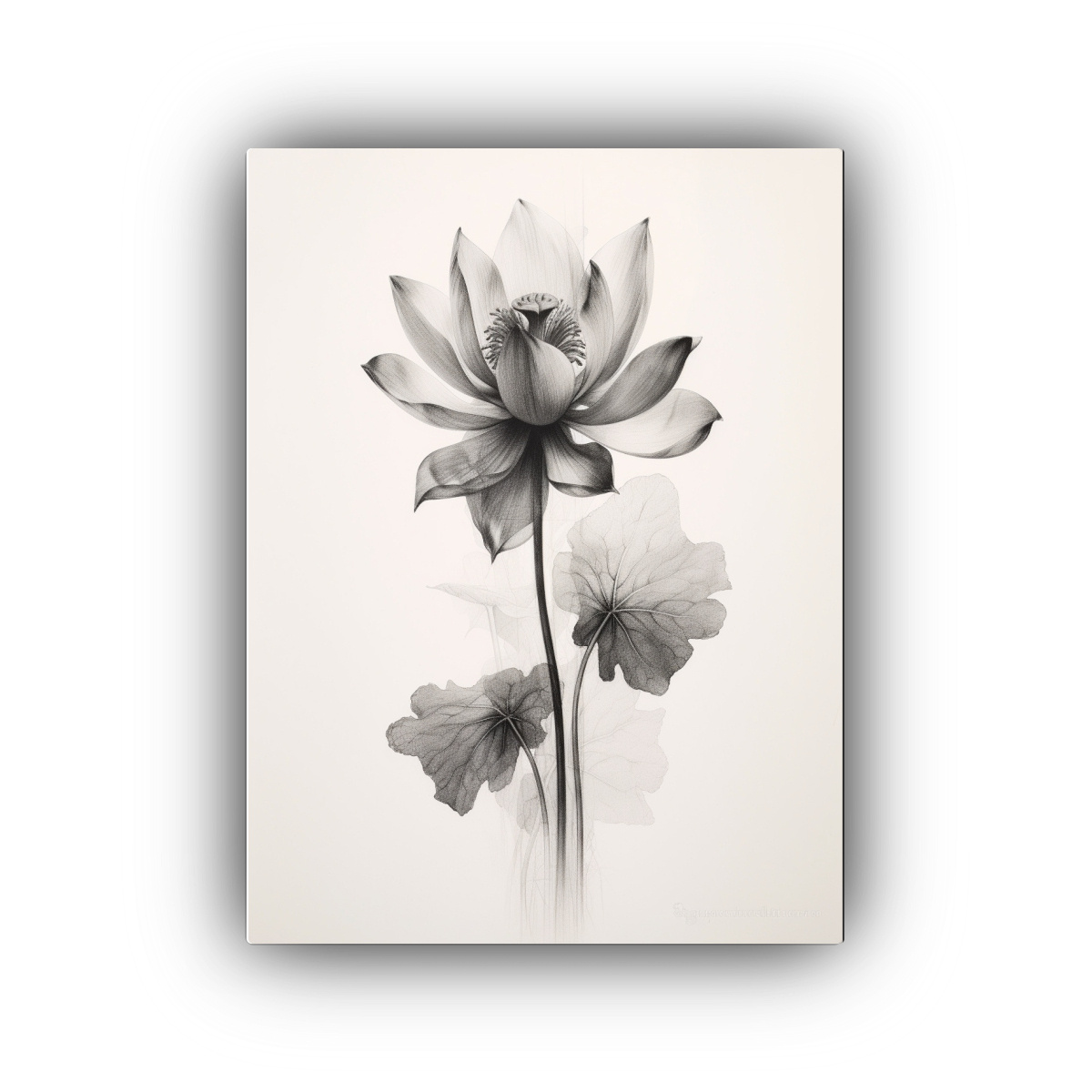 CUADRO MODERNO DE FIGURAS EN BLANCO Y NEGRO DE 50X75 CM - 1