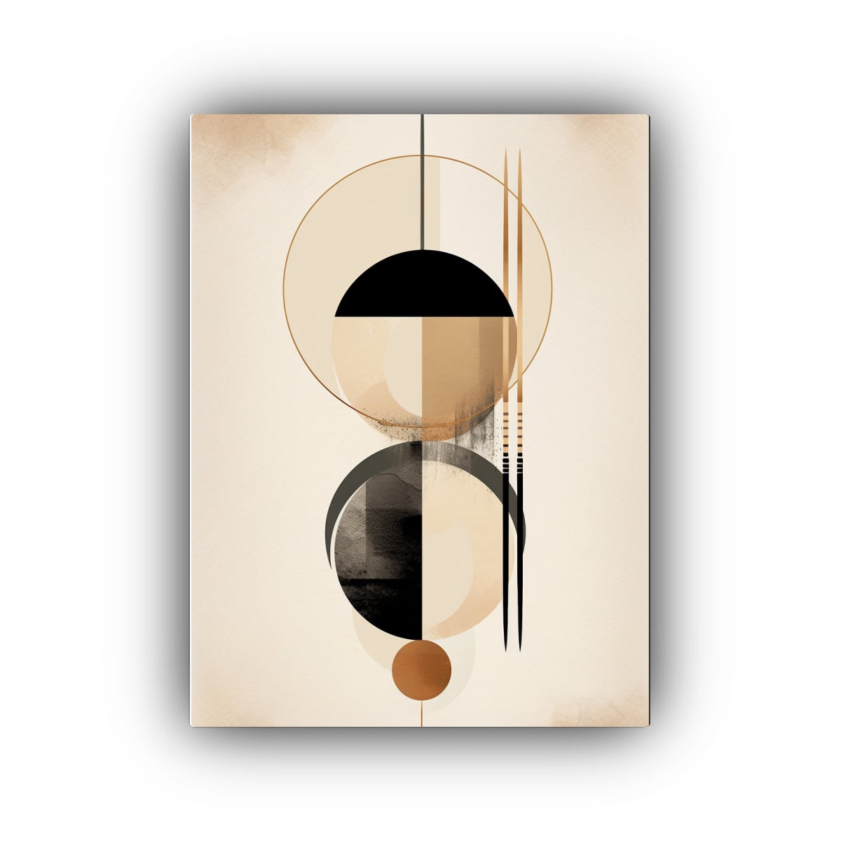 CUADRO TONOS CLÁSICO ESTILO BOHO MINIMAL COLORES 50X65 CM - 1