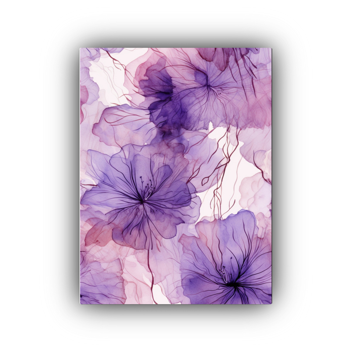 PATRÓN FLORAL INSPIRADOR DE ARTE JAPONÉS EN 60X90 CM - 1