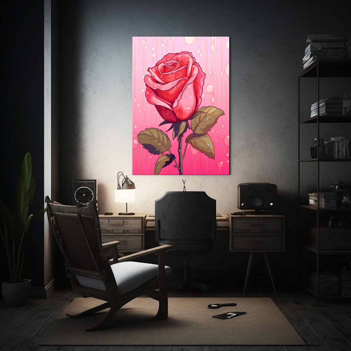 CUADRO DE TELA CON COLORES LUMINOSOS Y ESTILOS DE 50X65 CM - 2