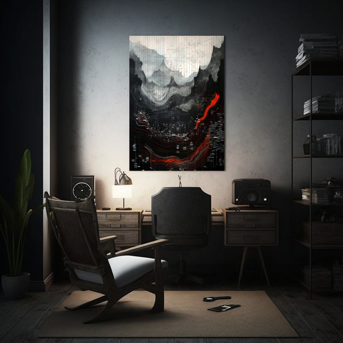 PINTURAS DECORATIVAS DE LA NATURALEZA CAÓTICA 80X120 CM - 2