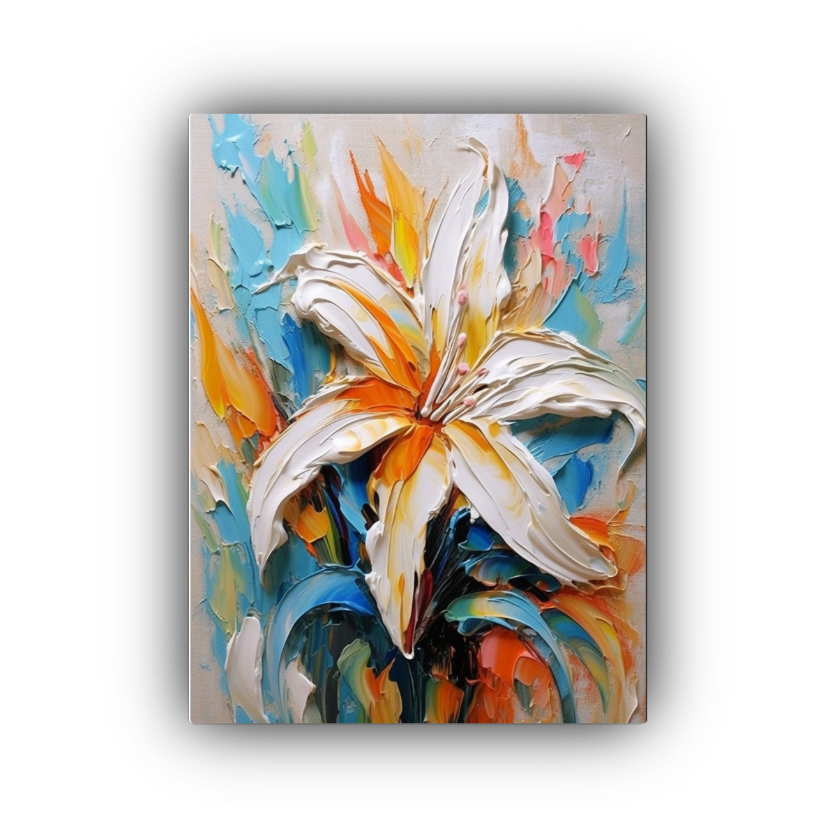 CUADRO PATRON INTENSO LINEALES MAGICIAN LILY 20X30 CM - 1