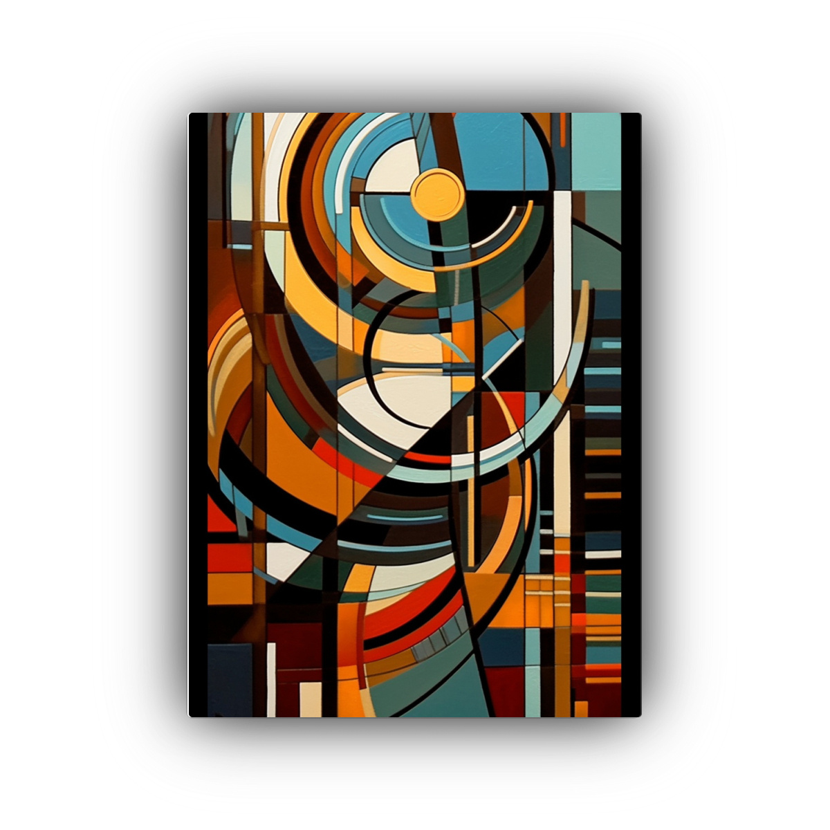 PINTURA ABSTRACTA EXPRESIVA PARA DECORACIÓN. 50X65 CM - 1