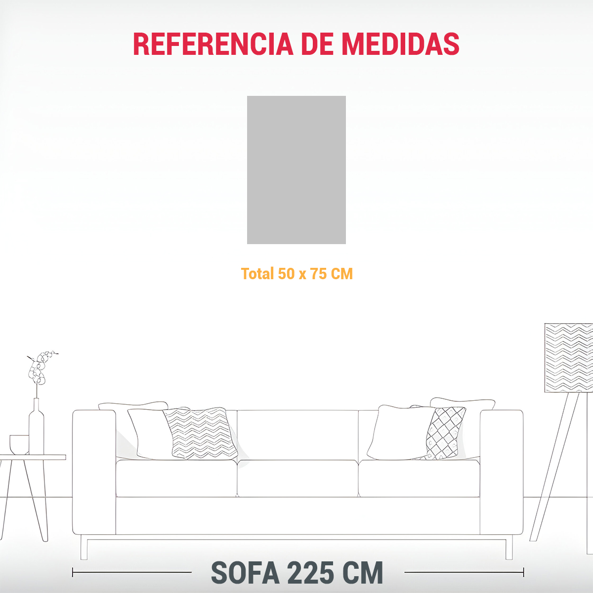 CUADRO DECORATIVO IMPACTANTE: ARTE QUE CAUTIVA 50X75 CM - 3