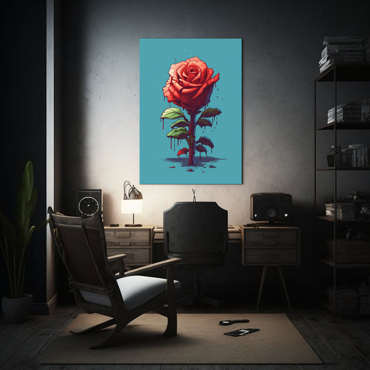 PINTURAS DECORATIVAS ARTE COLORES VISUAL ESTILO 60X90 CM - 2