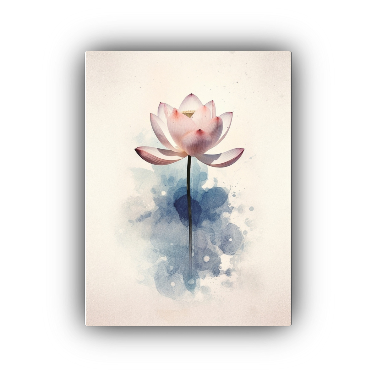 CUADRO CONCEPTUAL LIVING ABSTRACT ACUARELA LONA 80X120 CM - 1