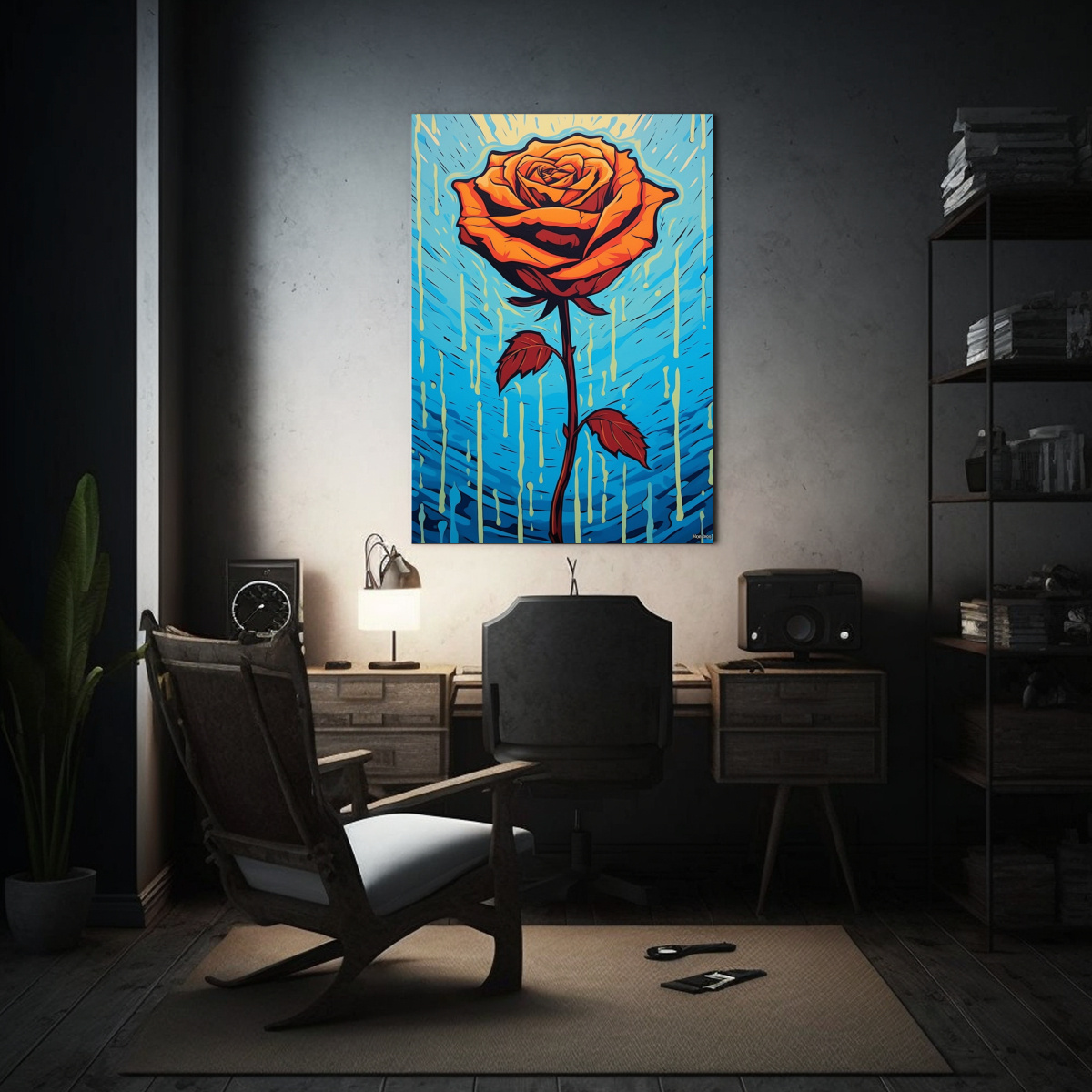 PINTURA DECORATIVA: EXPRESIÓN EQUILIBRIO VISUAL 30X45 CM - 2