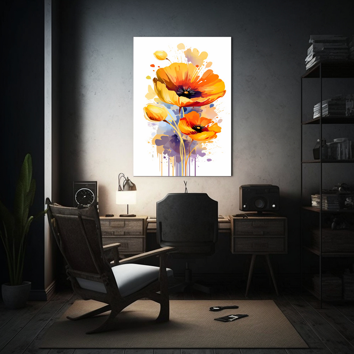 CUADRO LIENZO MODERNO TRILLIONS 3 ELEGANTE TELA 30X40 CM - 2