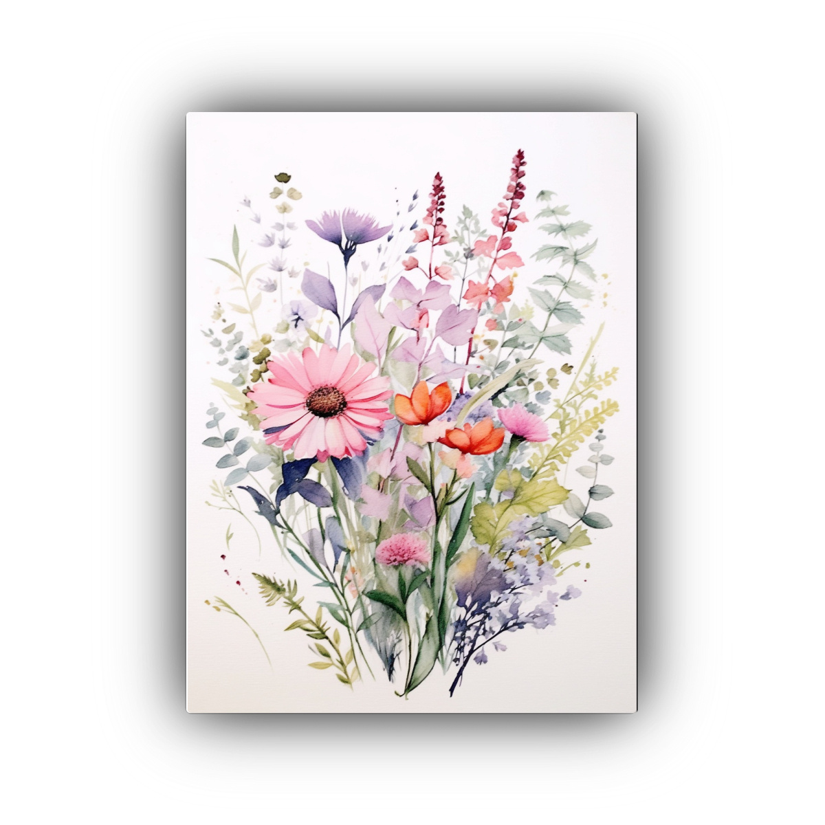 ARTE DE PARED BOTÁNICO EN ACUARELA DE ALTA 50X75 CM - 1