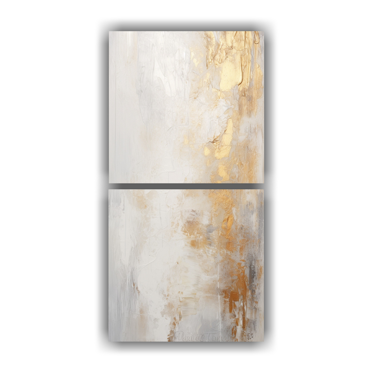 PINTURAS DE DECORACIÓN CON FONDO BLANCO 20X40 CM - 1