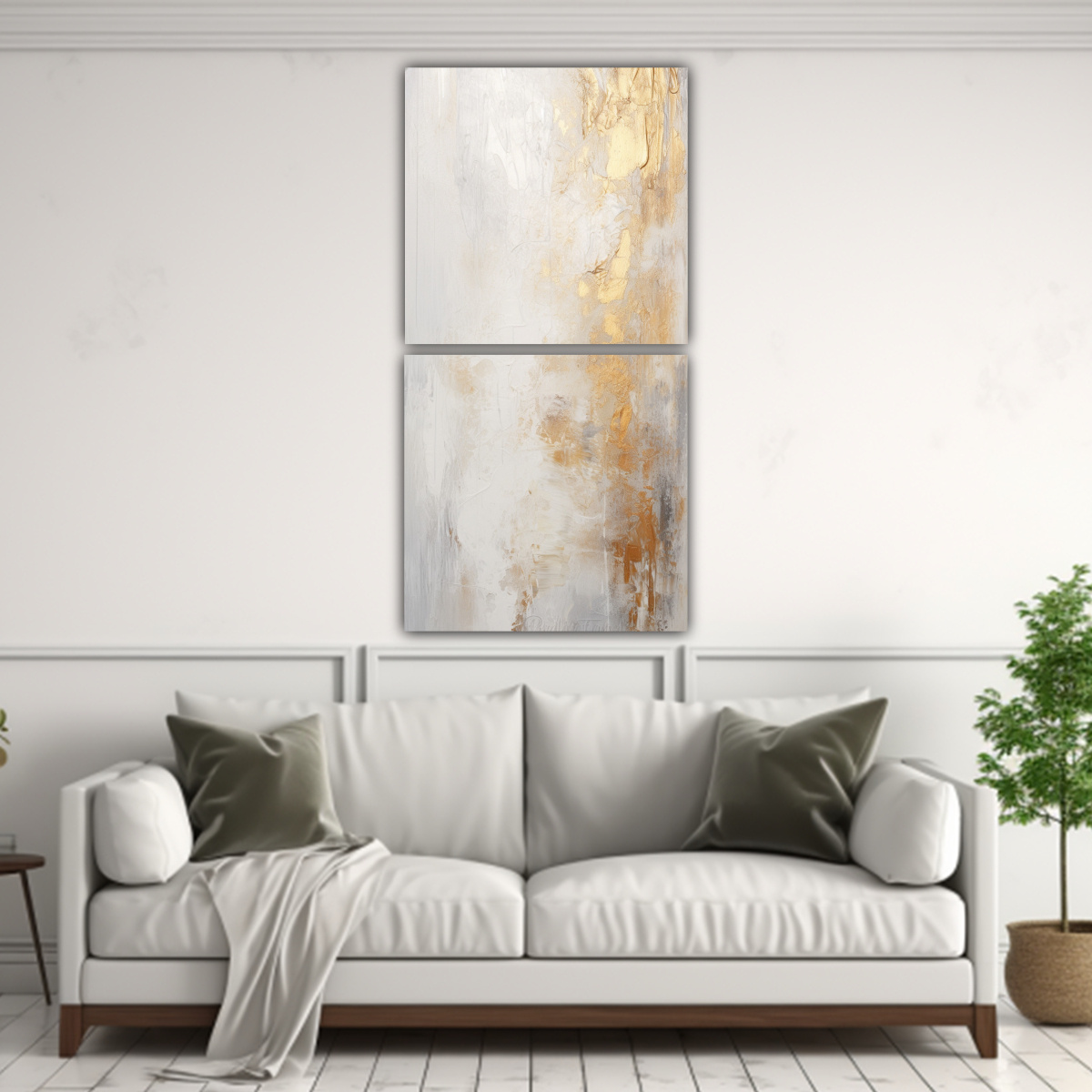 PINTURAS DE DECORACIÓN CON FONDO BLANCO 20X40 CM - 2