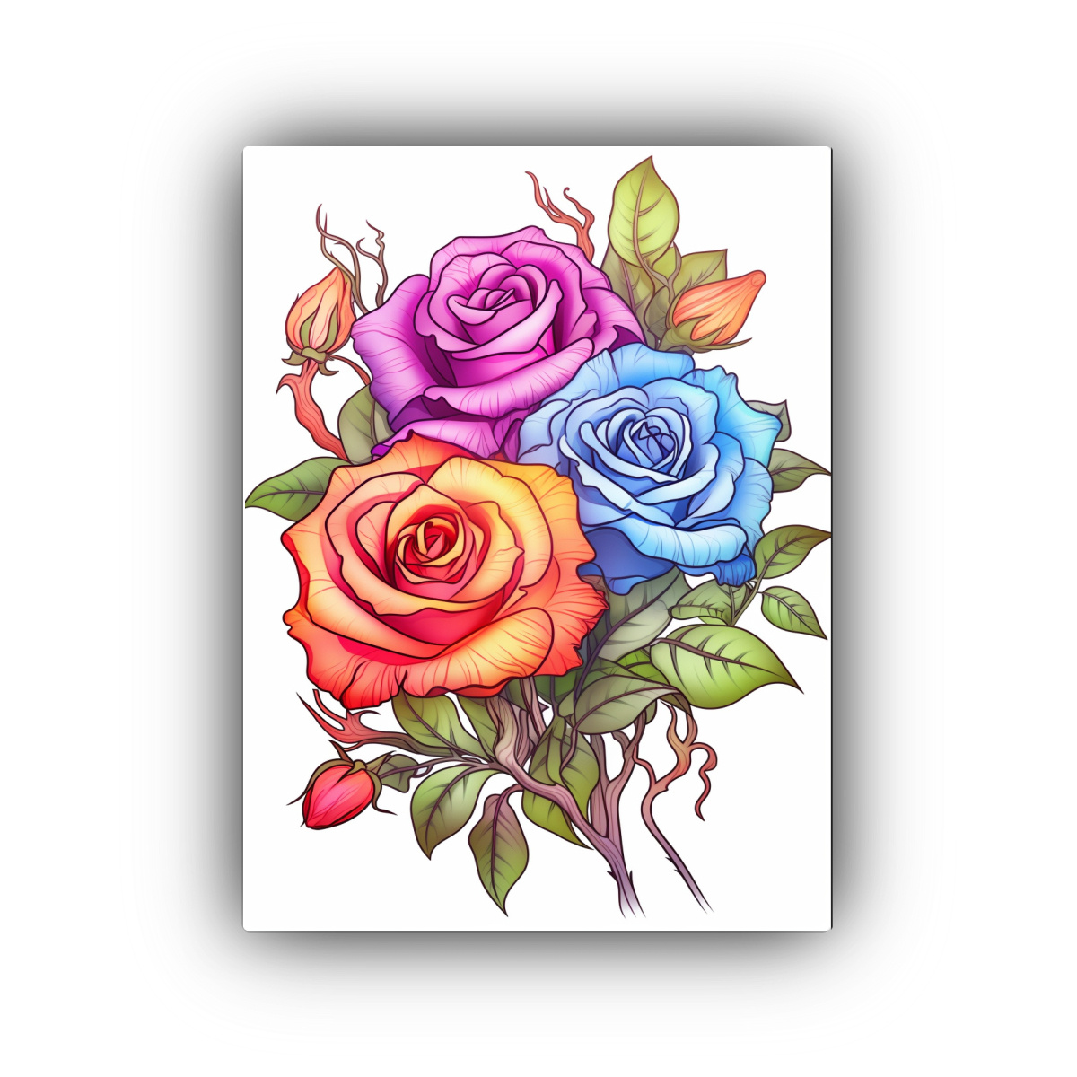PINTURAS DECORATIVAS ESTILO LIBRO PARA COLOREAR 50X65 CM - 1