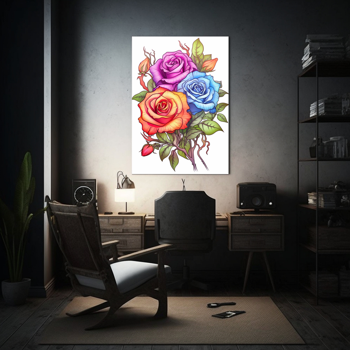 PINTURAS DECORATIVAS ESTILO LIBRO PARA COLOREAR 50X65 CM - 2