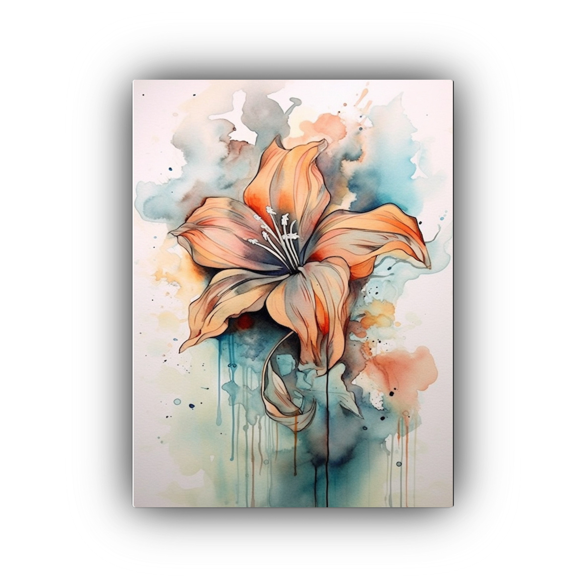 PINTURAS DECORATIVAS DE FLORES INSPIRADORAS 80X120 CM - 1
