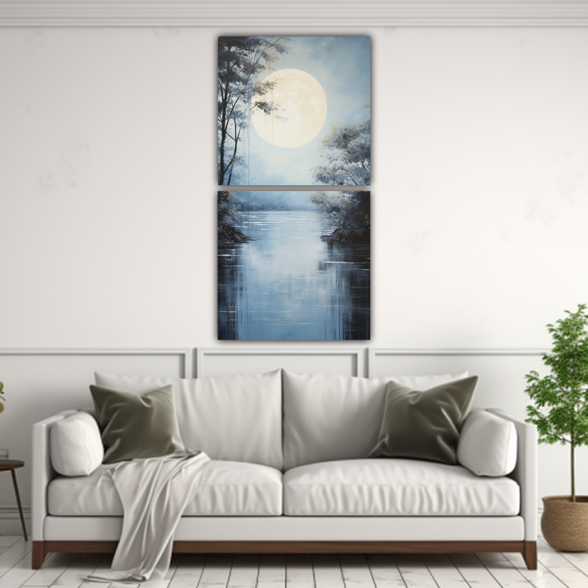 INTERPRETACIÓN ABSTRACTA DE LA BELLEZA ETÉREA 30X60 CM - 2