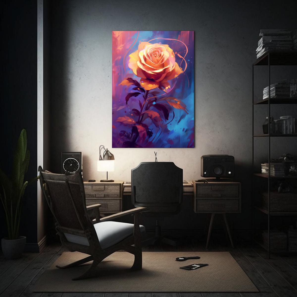 PINTURA DE ARTE DE PARED MOVIMIENTO ESCENARIO 40X50 CM - 2