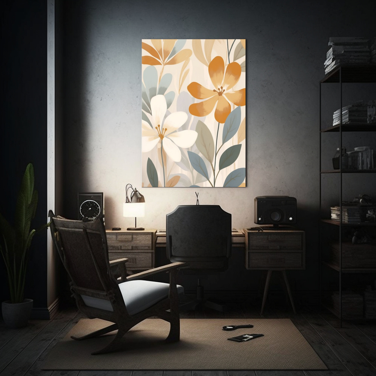 PINTURA DE DECORACIÓN INSPIRADA EN LA DELICADA Y 50X75 CM - 2