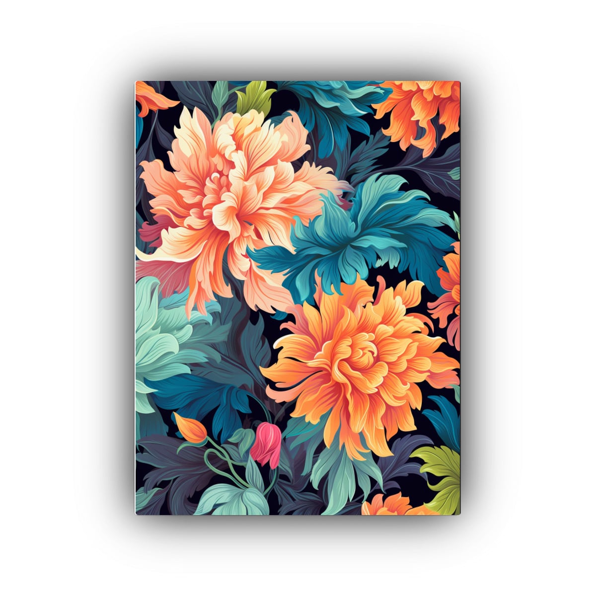 CUADRO FLORAL PARA DECORACIÓN DE SALÓN CON 30X40 CM - 1