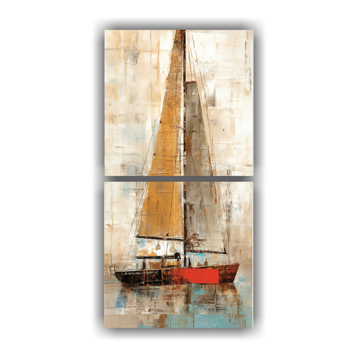 PINTURA INTENSA INSPIRADA EN BASQUIAT DE UN 30X60 CM - 1