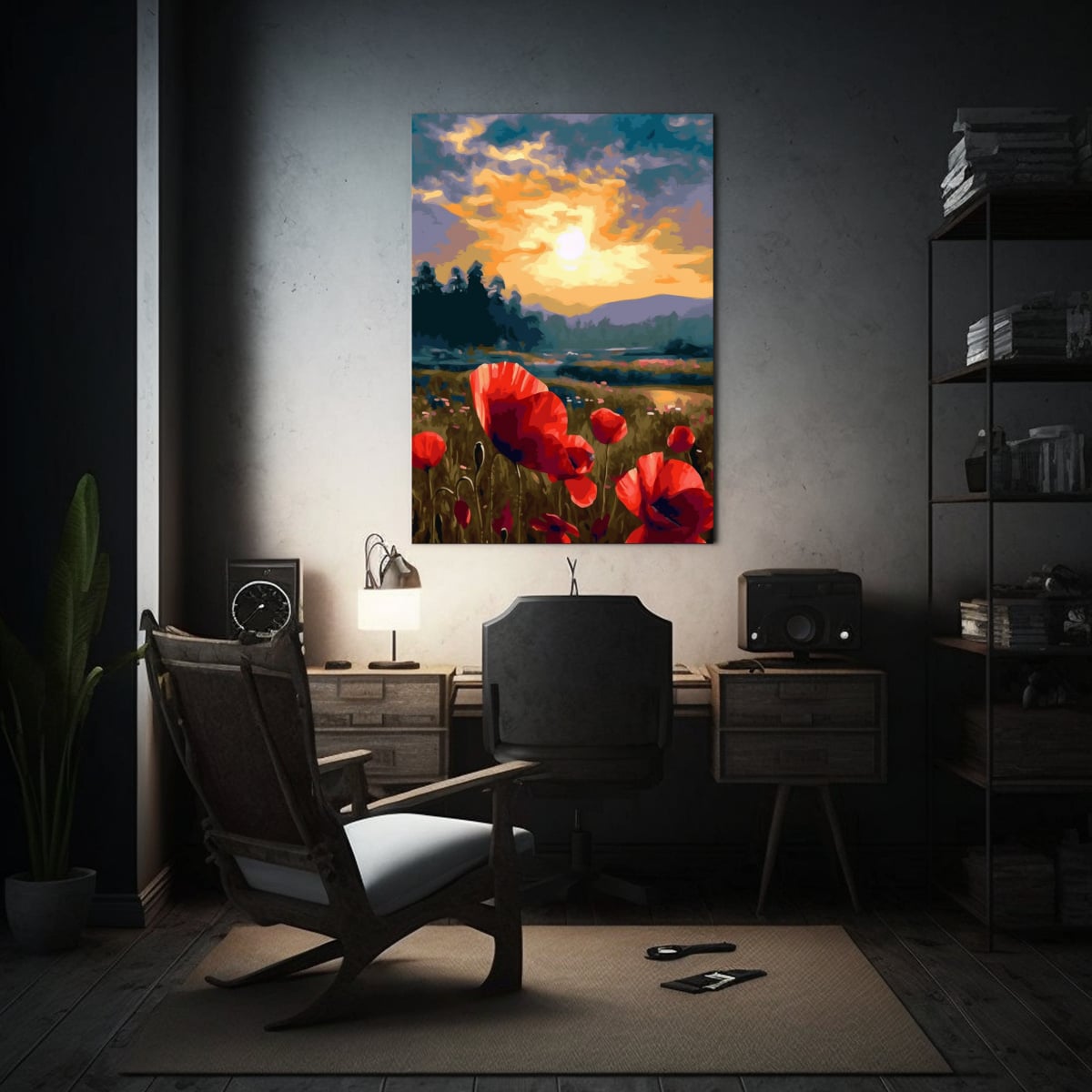 PINTURA POR NÚMEROS VIBRANTE Y CAUTIVADORA DE 30X40 CM - 2