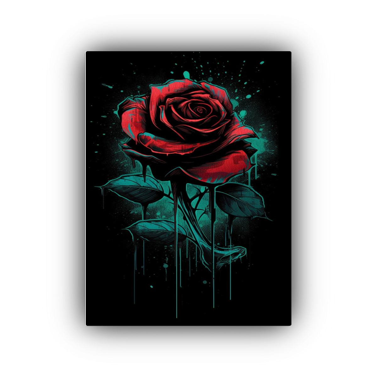 PINTURAS DE TERROR ESTILO DECORACIÓN 30X45 CM - 1