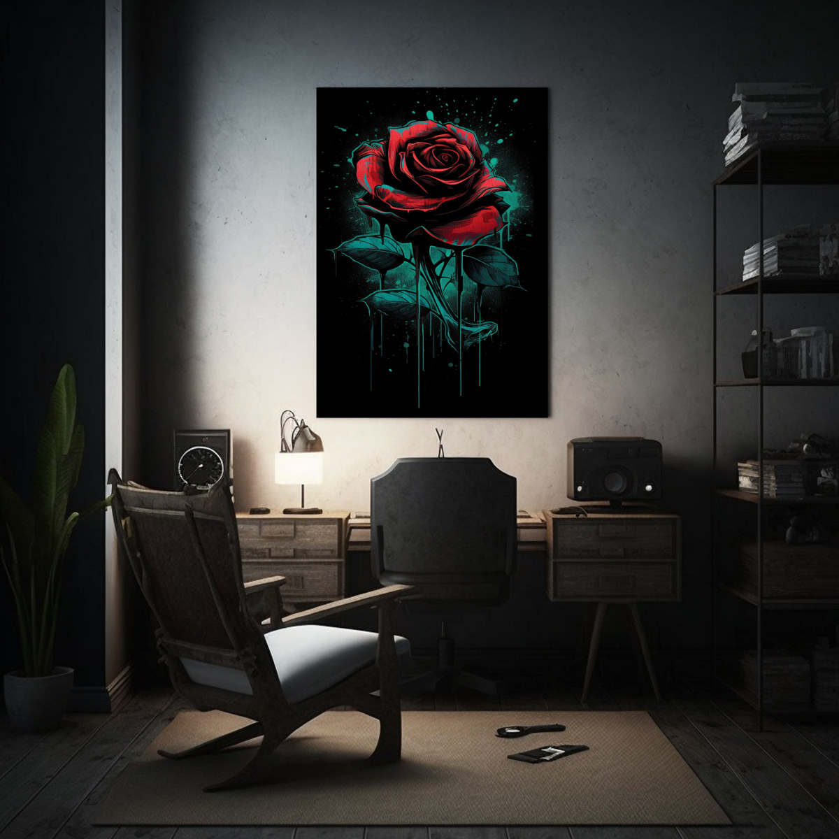 PINTURAS DE TERROR ESTILO DECORACIÓN 30X45 CM - 2