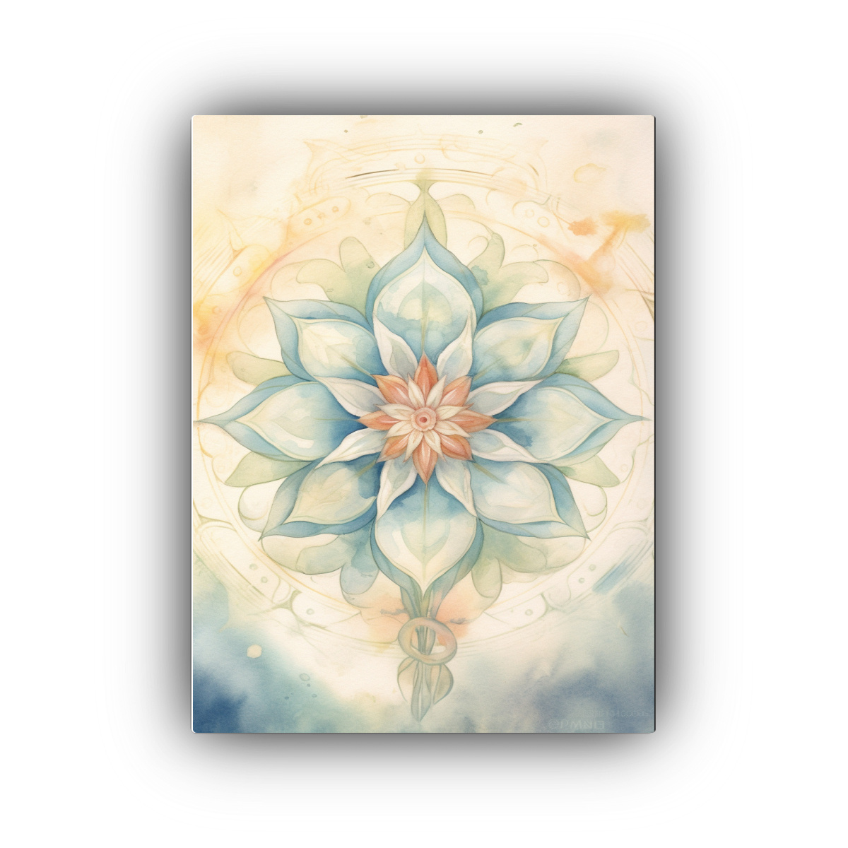 CUADRO FLORAL EN ACUARELA PARA DECORACIÓN DEL 20X30 CM - 1