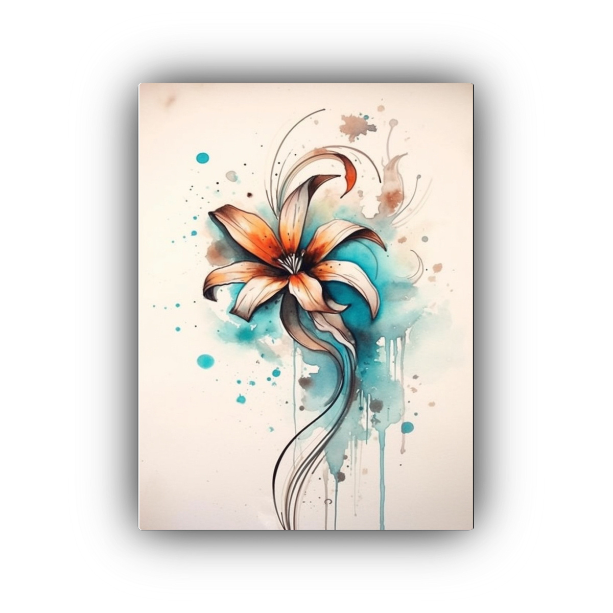 CUADRO COLORES PERSONALIDAD CON FLORES 60X90 CM - 1