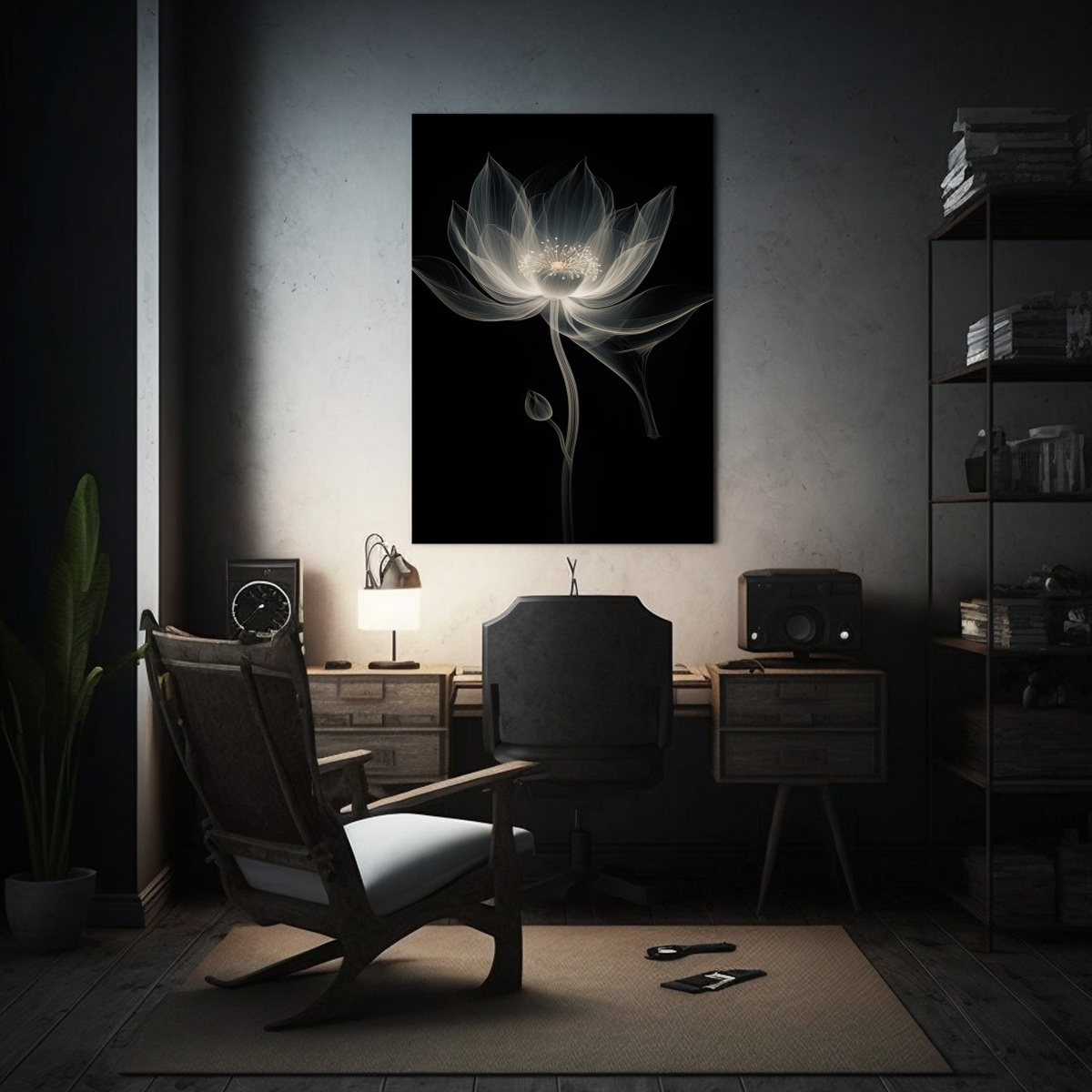 CUADRO CULTURAR LOTUS CON MACROFOTOGRAFÍA 40X60 CM - 2