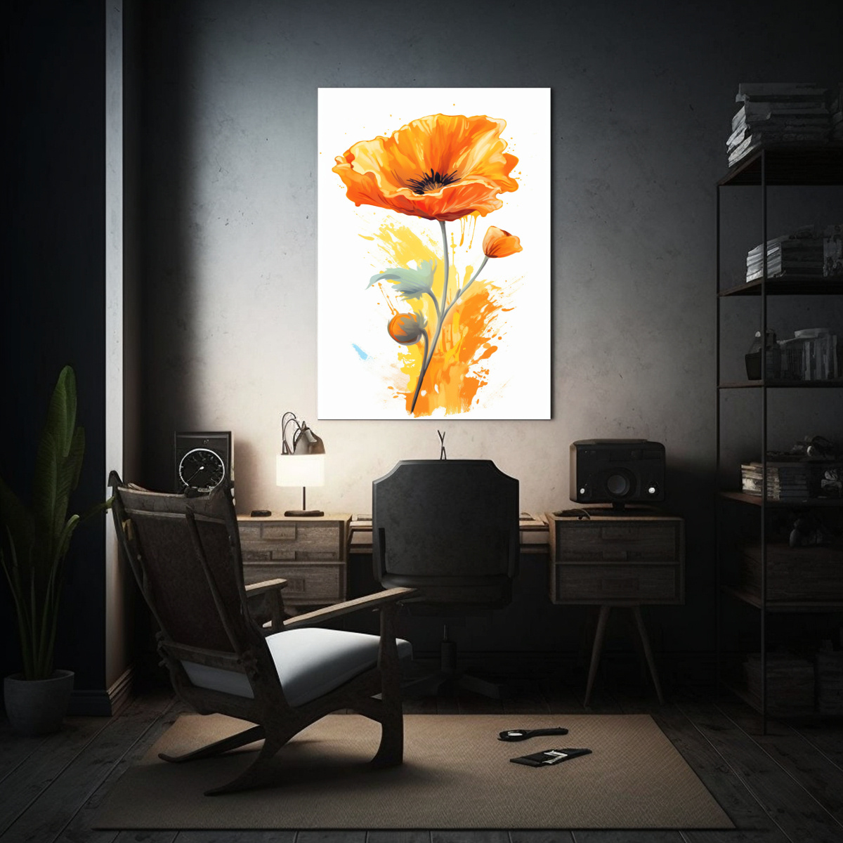 CUADRO LIENZO ARTE PARED FORMA CREATIVIDAD 80X120 CM - 2