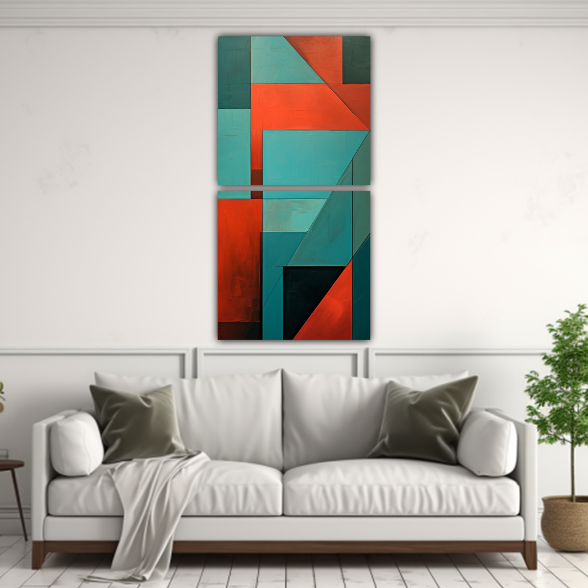 DOS LIENZOS DE TELA CONCEPTO PERSONALIDAD 60X120 CM - 2