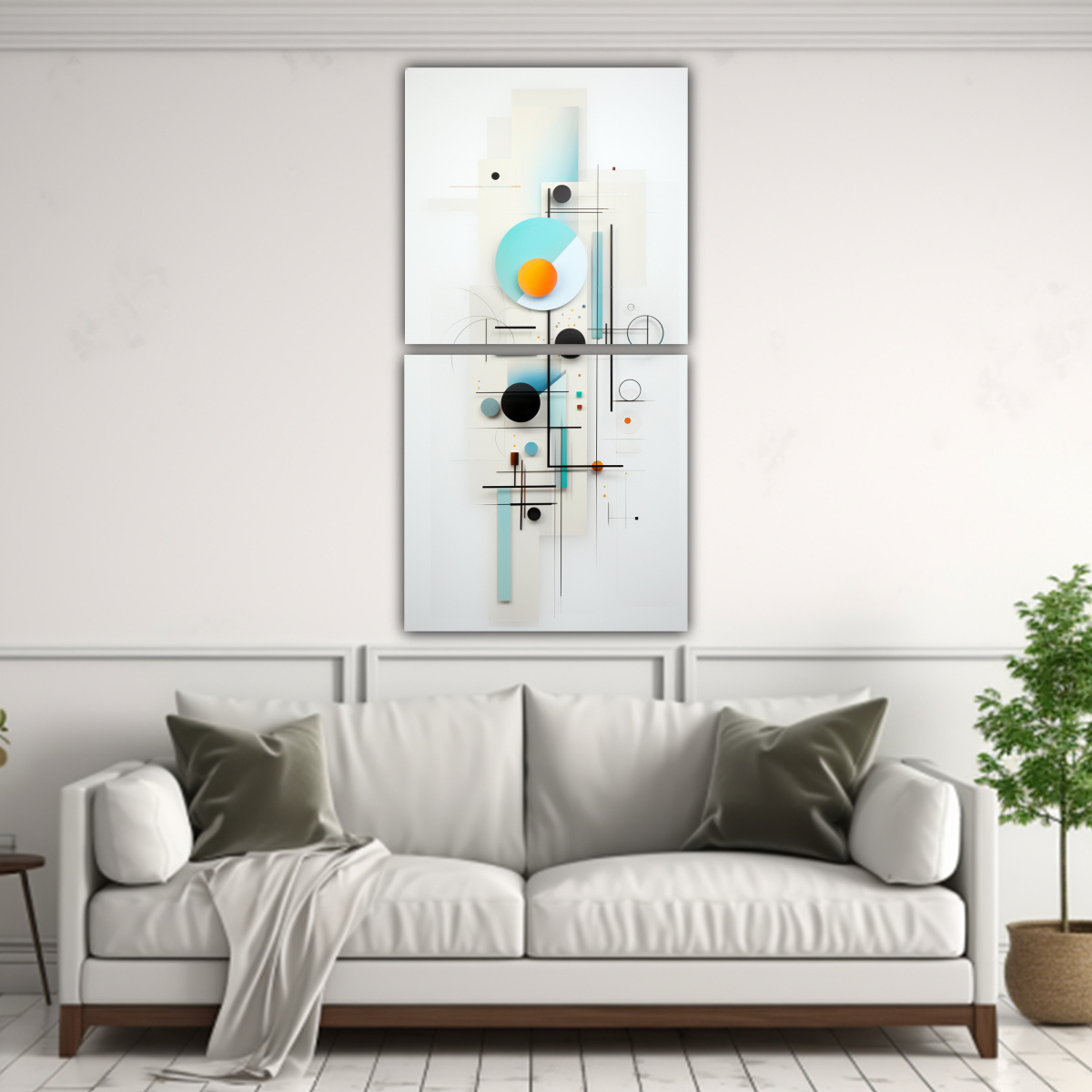 CONJUNTO 2 IMÁGENES ALEGRES ARTE ABSTRACTO AL 70X140 CM - 2