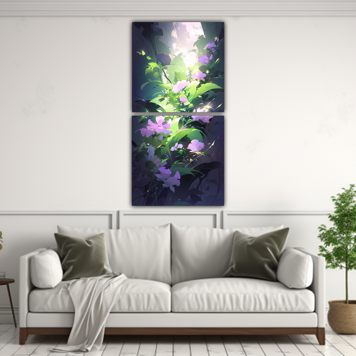 PINTURAS DECORATIVAS MODERNAS EN LIENZO CON 80X160 CM - 2