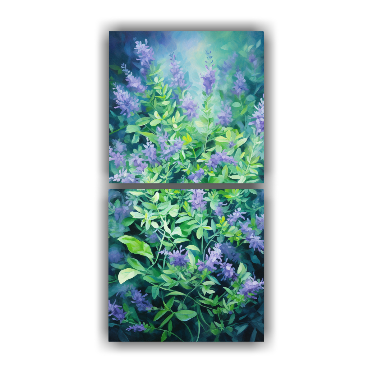 CUADROS VENTA VISION AROMAS HIERBAS PINTURA 20X40 CM - 1