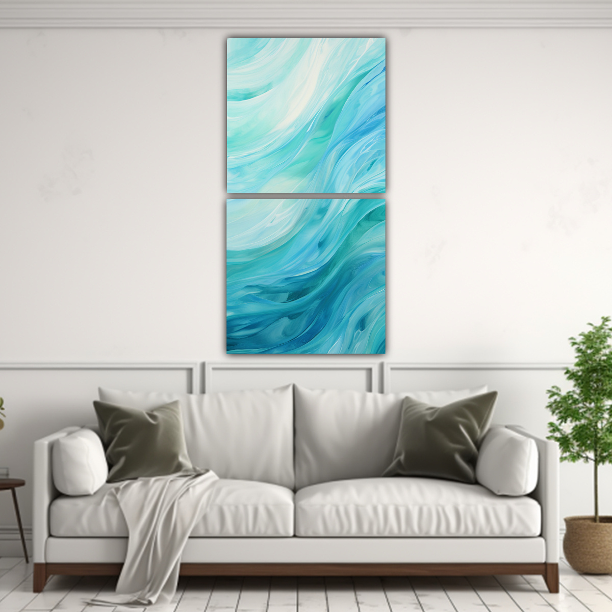 CUADROS DECORATIVOS CON PATRONES ABSTRACTOS 30X60 CM - 2