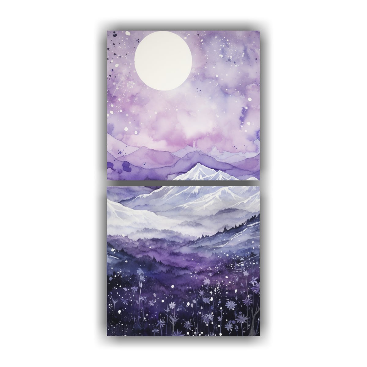 PAISAJE MONTAÑOSO CÁLIDO CON ESTILO ELEGANTE 40X80 CM - 1