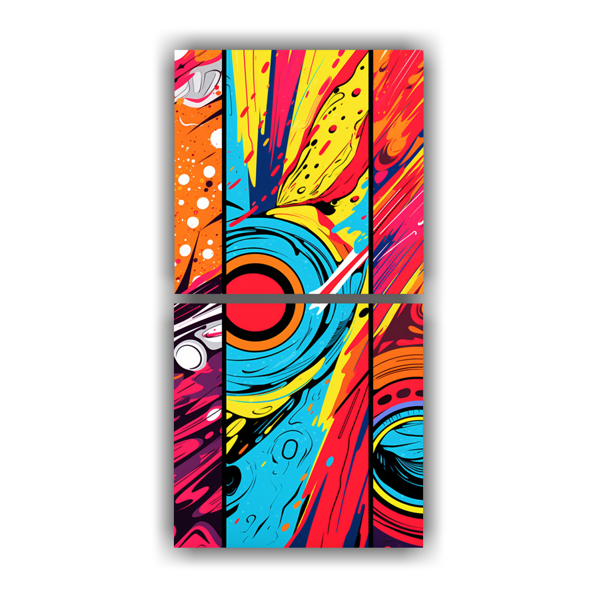 CUADROS DECORATIVOS MODERNOS CON PATRONES 30X60 CM - 1