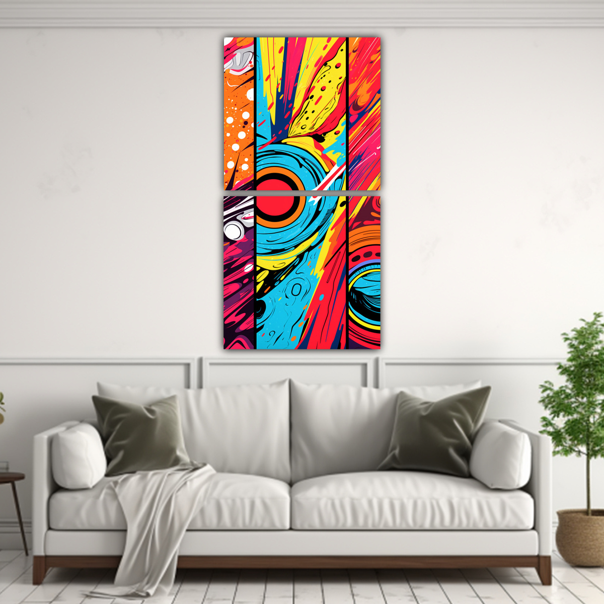 CUADROS DECORATIVOS MODERNOS CON PATRONES 30X60 CM - 2