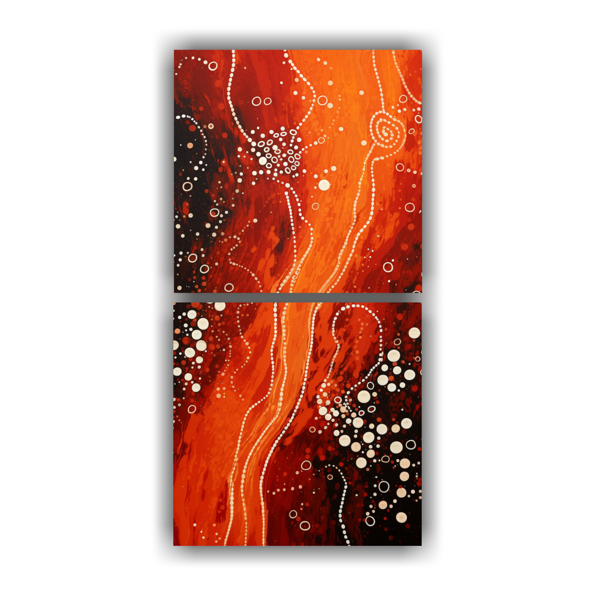 CUADROS ABSTRACCIÓN REFLEJO INTERPRETACIÓN 70X140 CM - 1