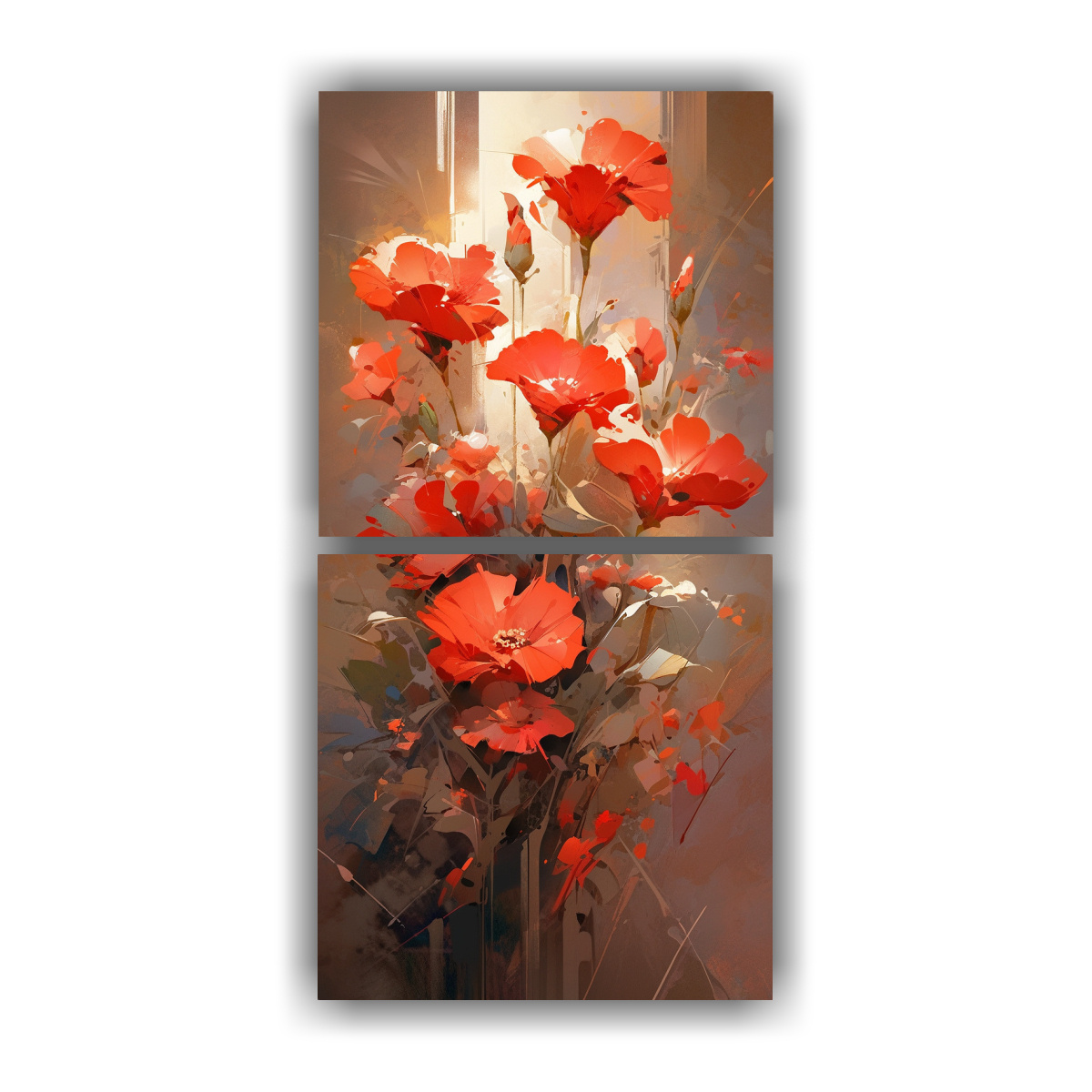 CONJUNTO 2 LIENZOS IMPRESO ELEGANCIA EN ROJO Y 20X40 CM - 1