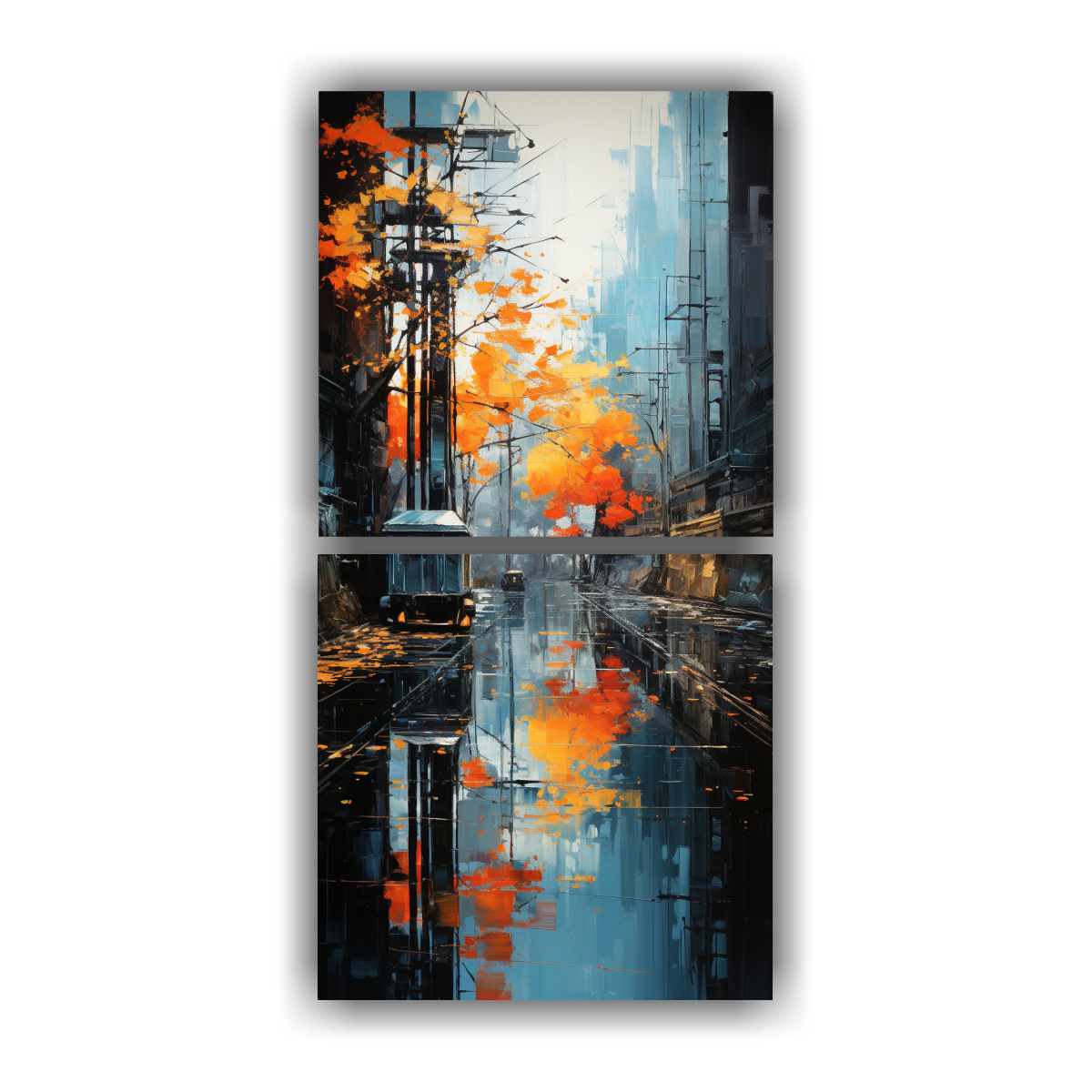 PINTURAS DECORATIVAS MODERNAS DE FIGURAS 30X60 CM - 1
