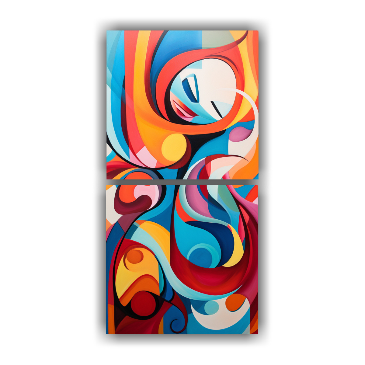 ARTES DE PARED MODERNO LINDA ABSTRACTO Y DINÁMICO 50X100 CM - 1