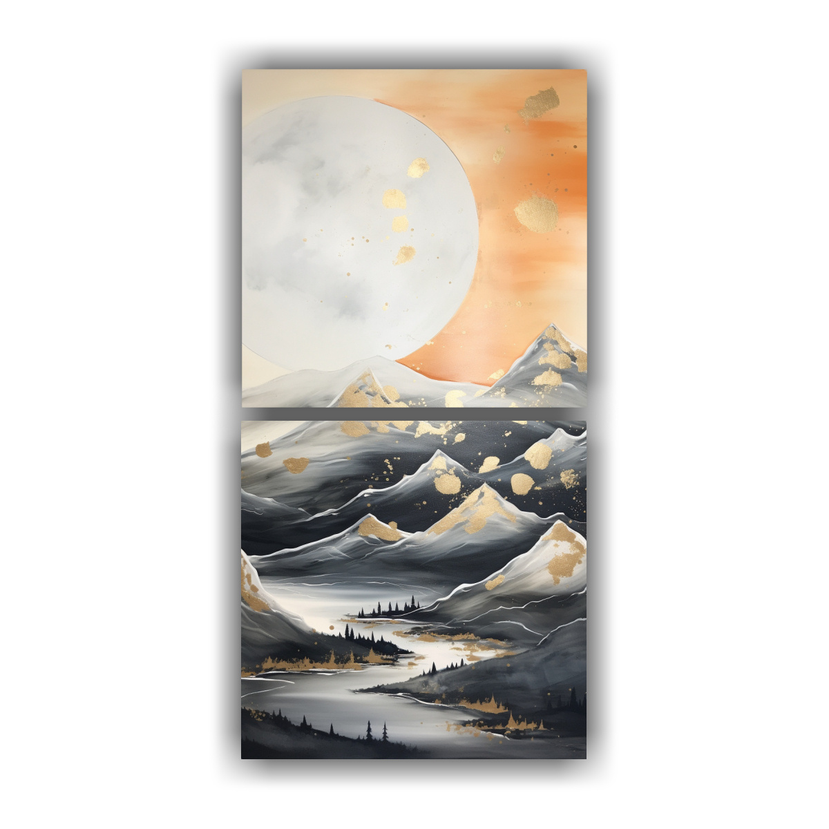ARTE DE PARED PAISAJE MONTAÑA ELEGANTE VISIÓN 70X140 CM - 1