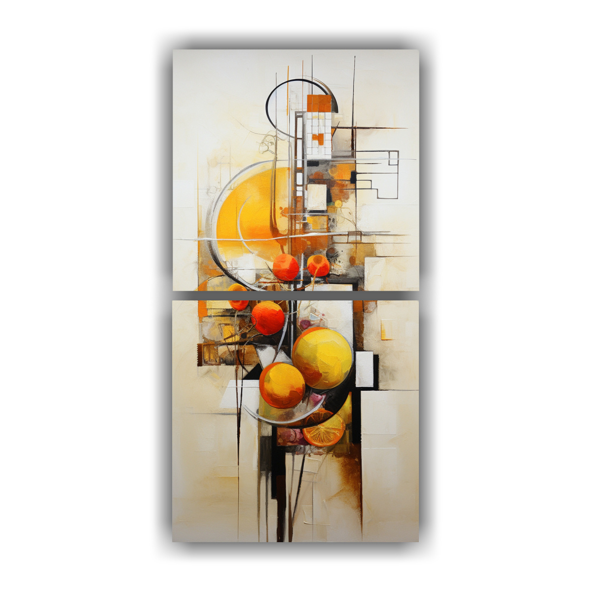 CUADROS DECORATIVOS PARA COCINA ABSTRACTOS 60X120 CM - 1