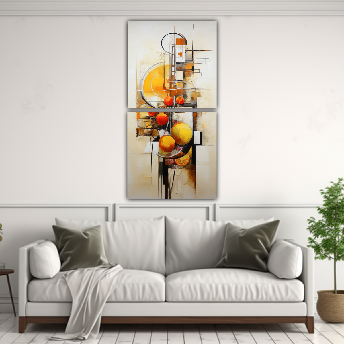 CUADROS DECORATIVOS PARA COCINA ABSTRACTOS 60X120 CM - 2